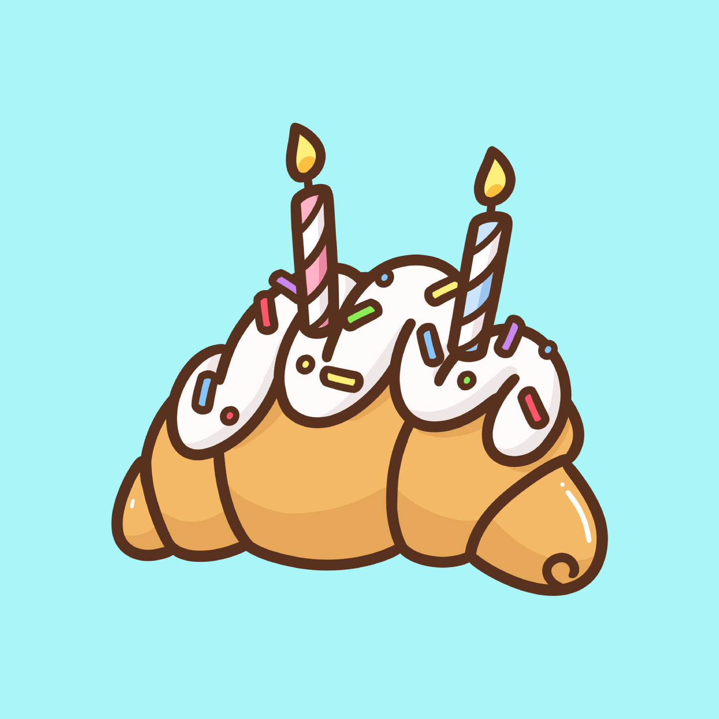 Birthday Croissant