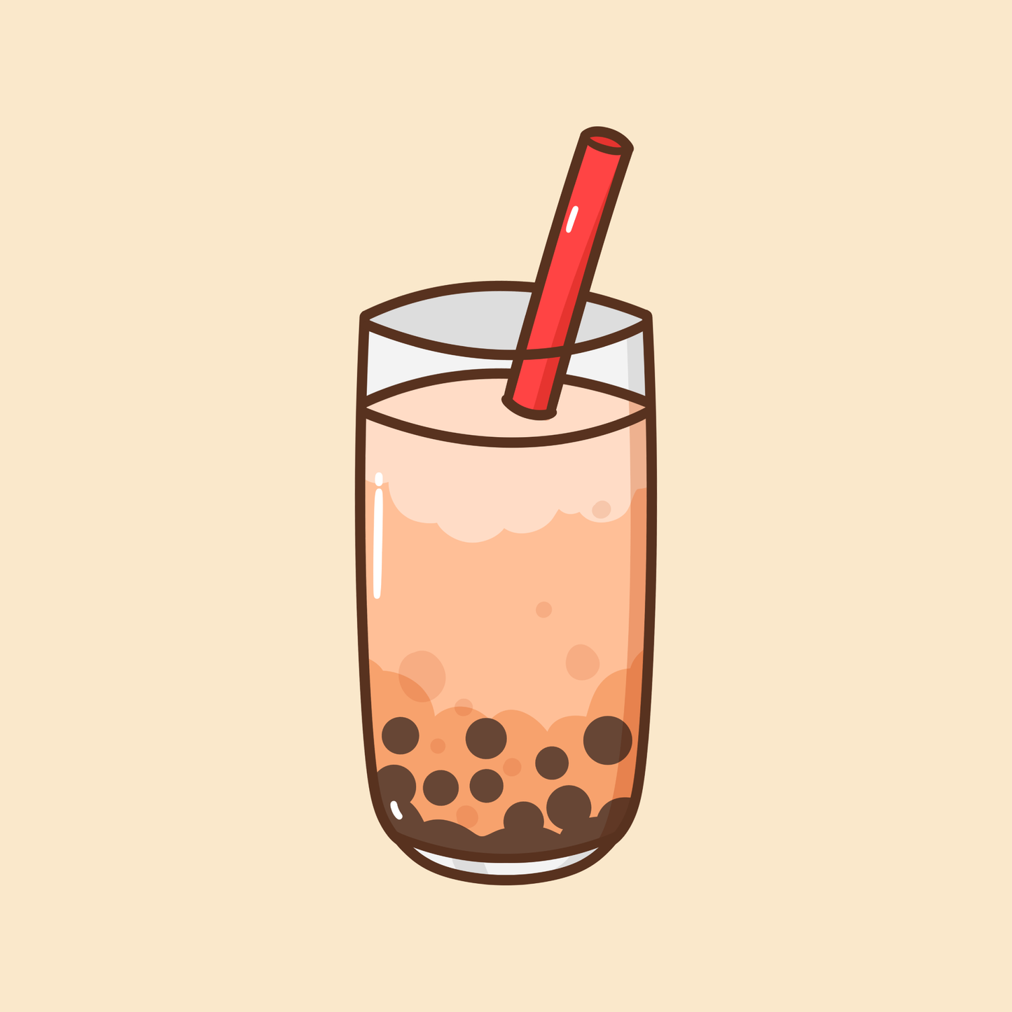 Peach Boba