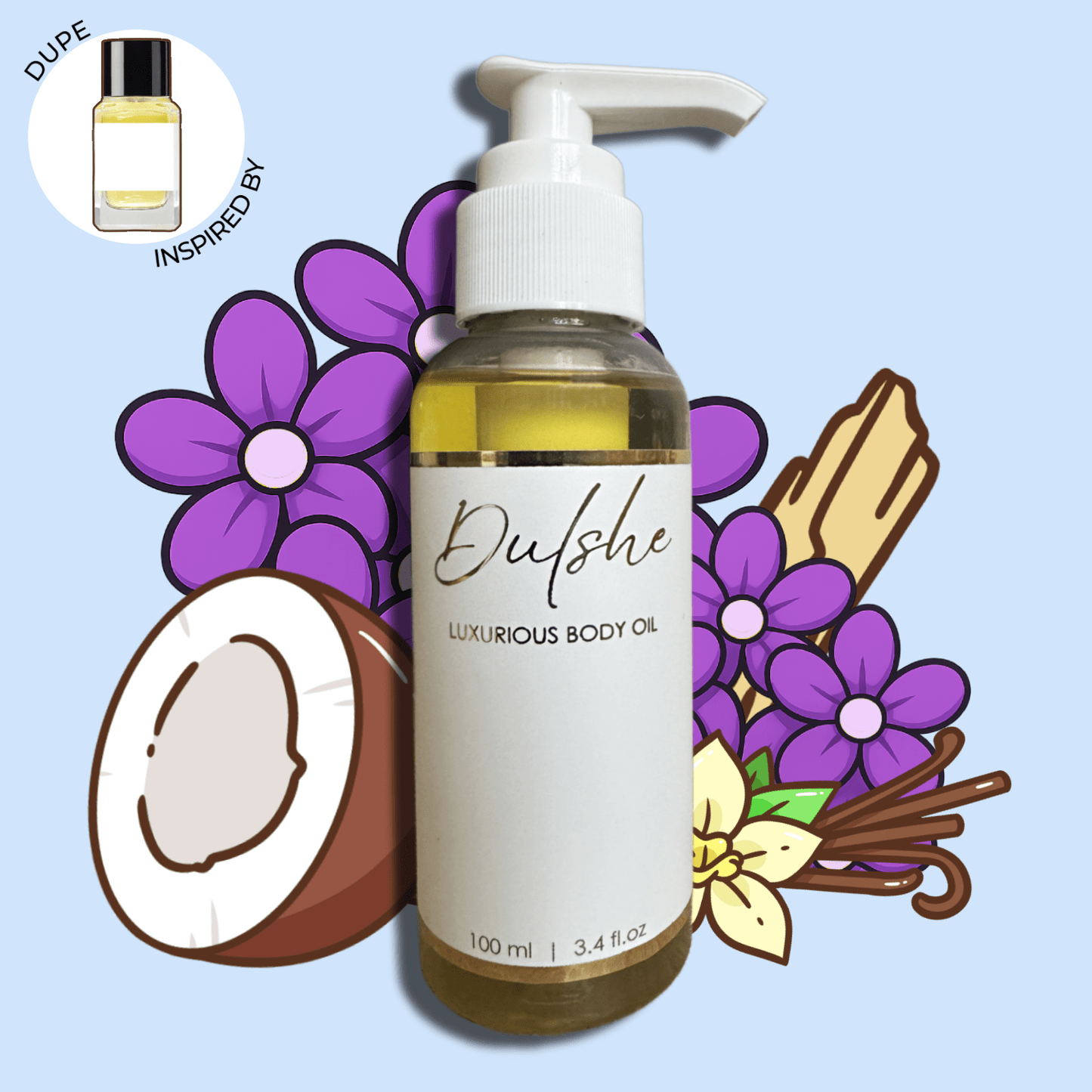 Powdery Vanilla Body Oil